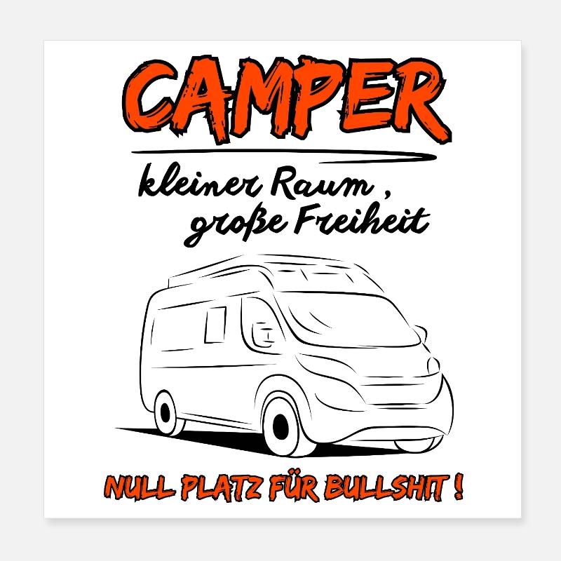 Déclaration du camping-car Poster 20 x 20 cm