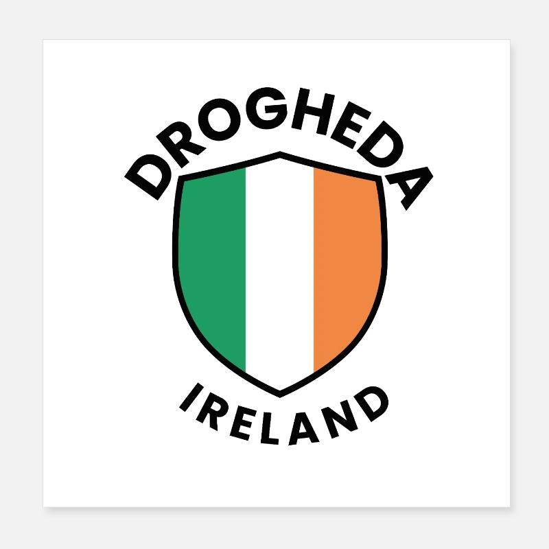 Drogheda-Irland-Schild Poster 20x20 cm