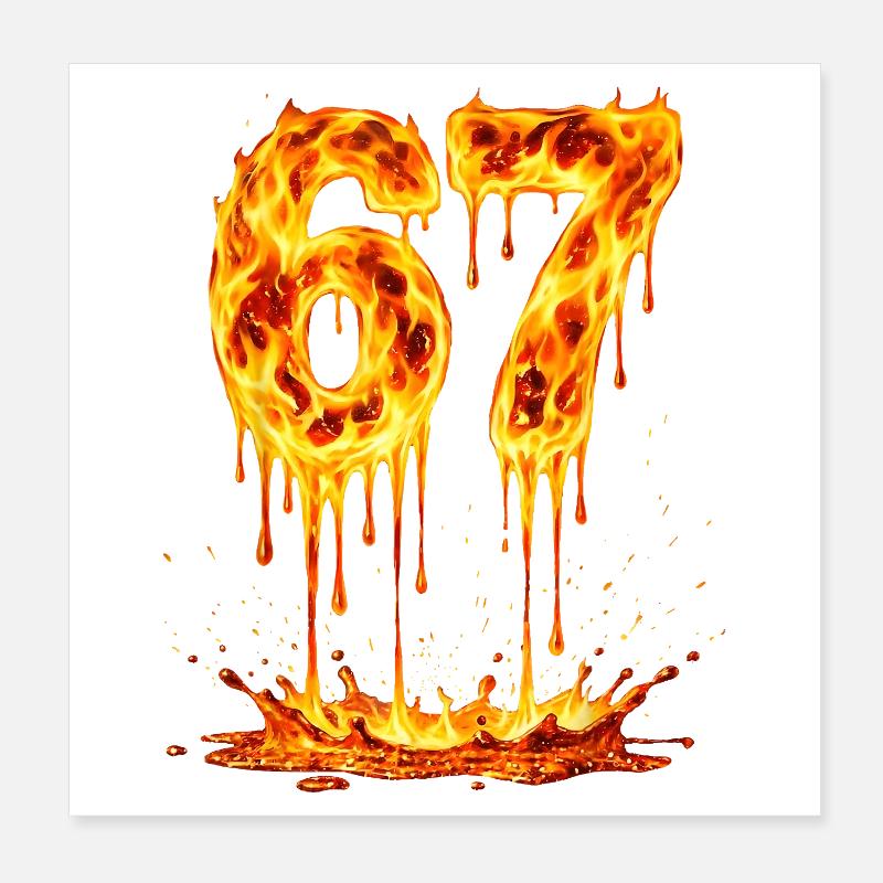 Six Sept Lave Poster 20 x 20 cm
