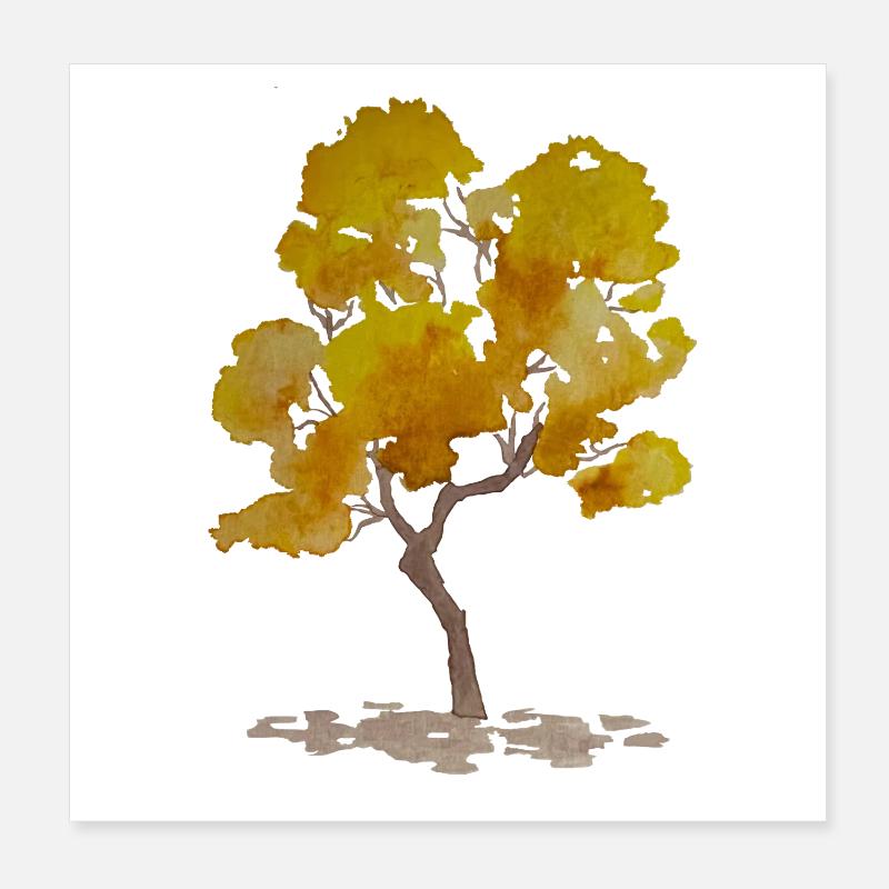 Autumn Tree Poster 8" x 8" (20x20 cm)