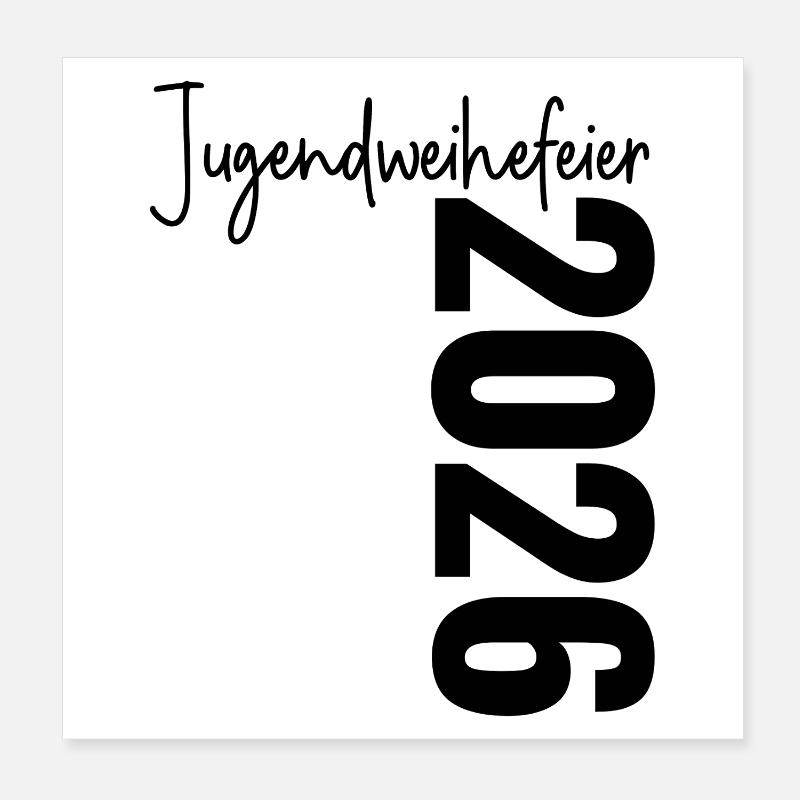 Jugendweihefeier 2026 Poster 20x20 cm