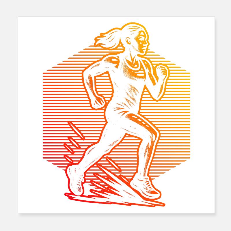 Running artwork for your outfit Poster 8" x 8" (20x20 cm)
