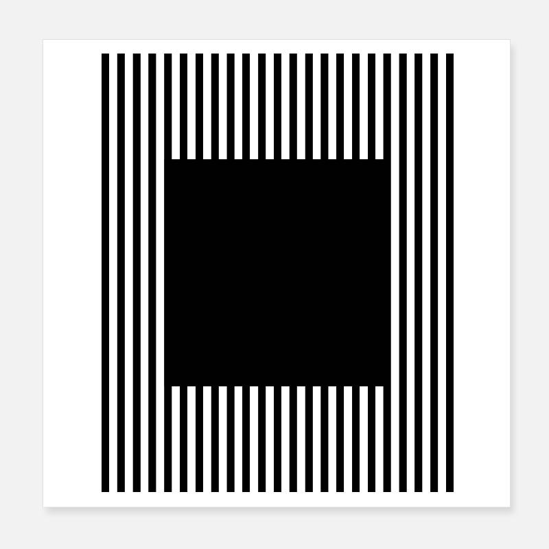 Conception des carrés et des lignes Poster 20 x 20 cm