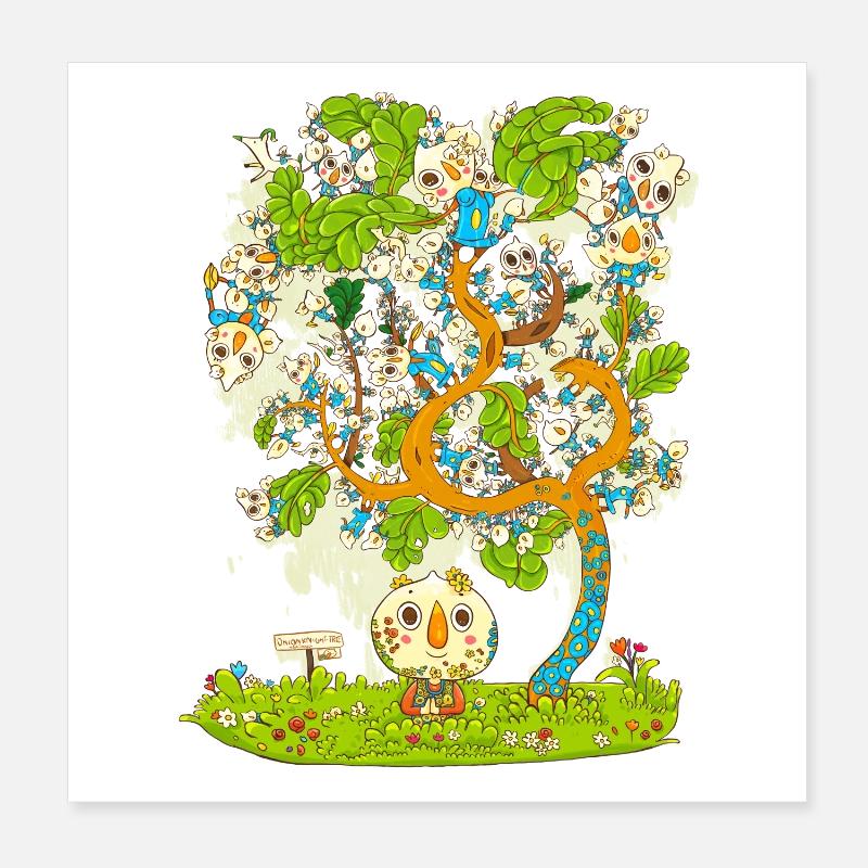 Arbre à oignon Poster 20 x 20 cm