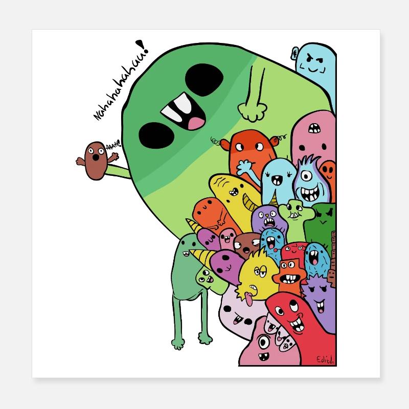 Die Motley-Crew Poster 20x20 cm