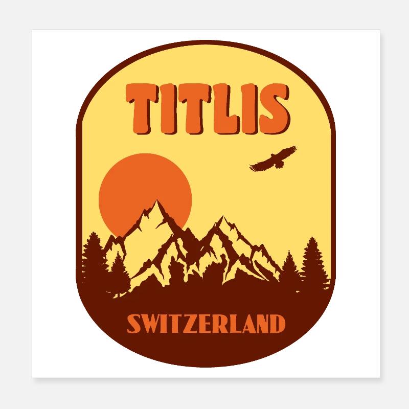 Titlis Poster 8" x 8" (20x20 cm)