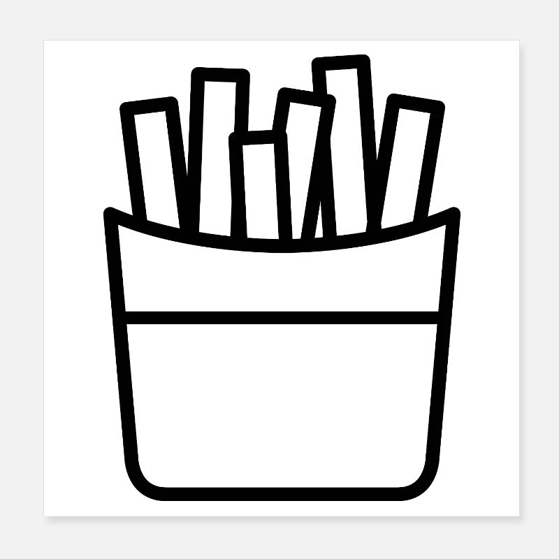Frites Poster 20 x 20 cm