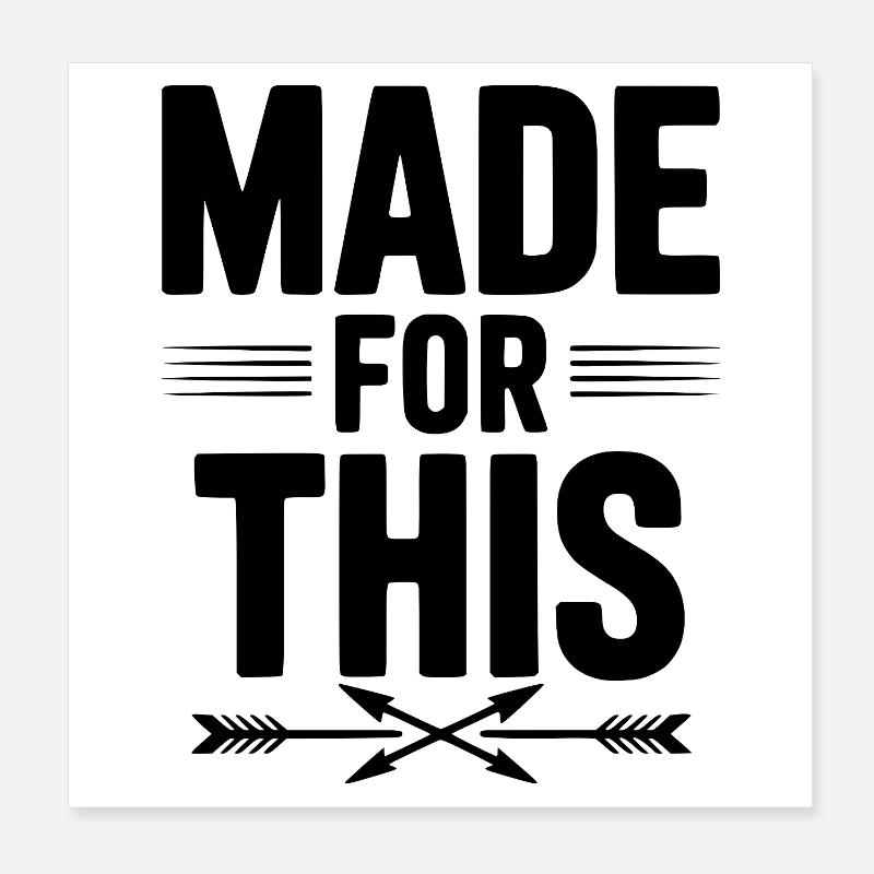 Dafür gemacht Poster 20x20 cm