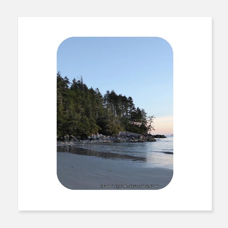 Plage de Tonquin 1 Poster 20 x 20 cm