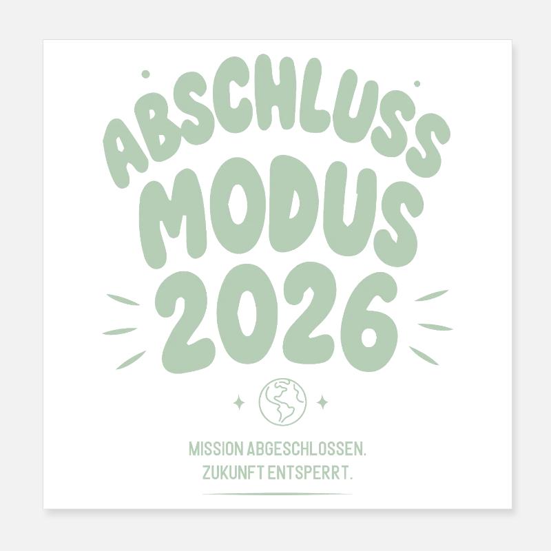 Abschluss Modus 2026 Poster 20x20 cm
