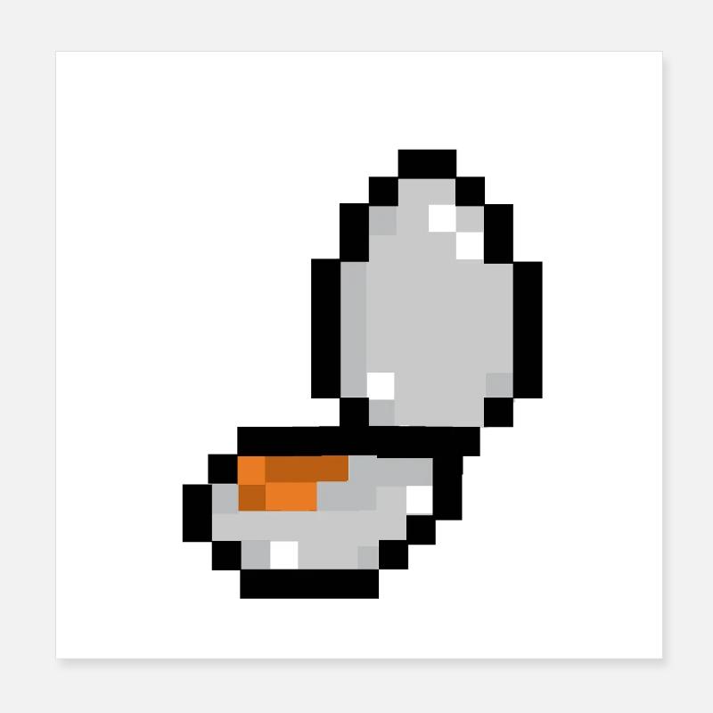 Pixel Egg Poster 20 x 20 cm