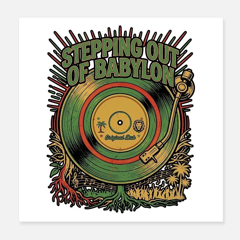 Dub Reggae Dreamer Poster 20 x 20 cm