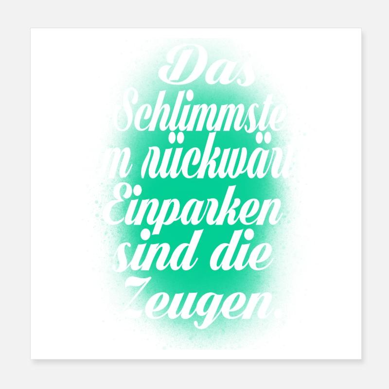 Parking Poster 8" x 8" (20x20 cm)