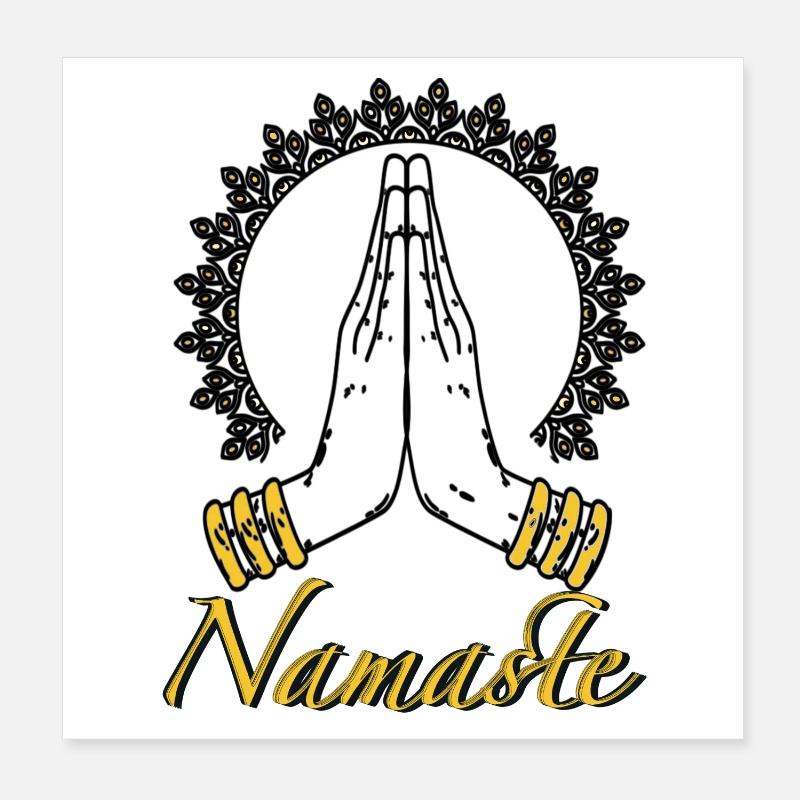 Namaste Poster 20 x 20 cm