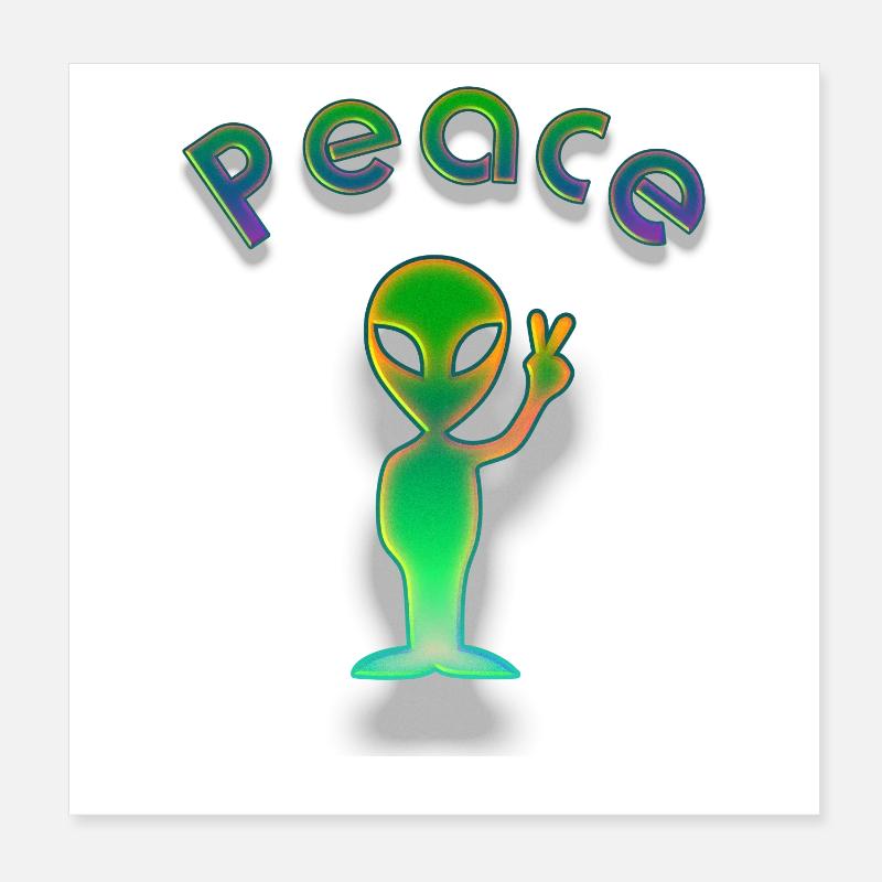 Étranger de la paix Poster 20 x 20 cm