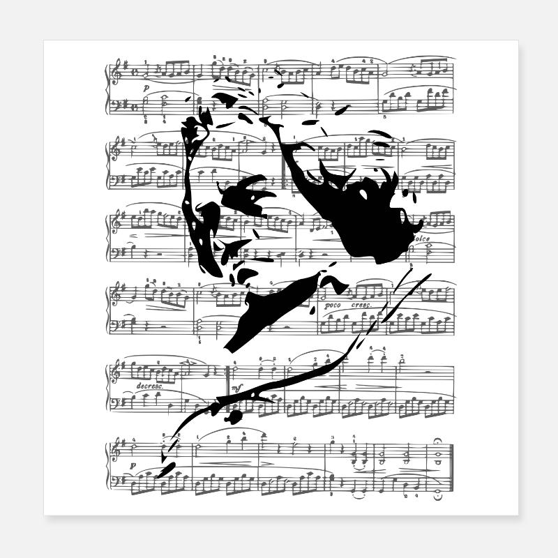Beethoven Poster 20x20 cm