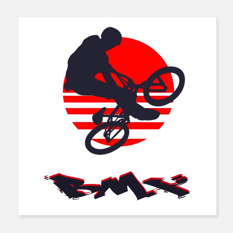 Le BMX Poster 20 x 20 cm