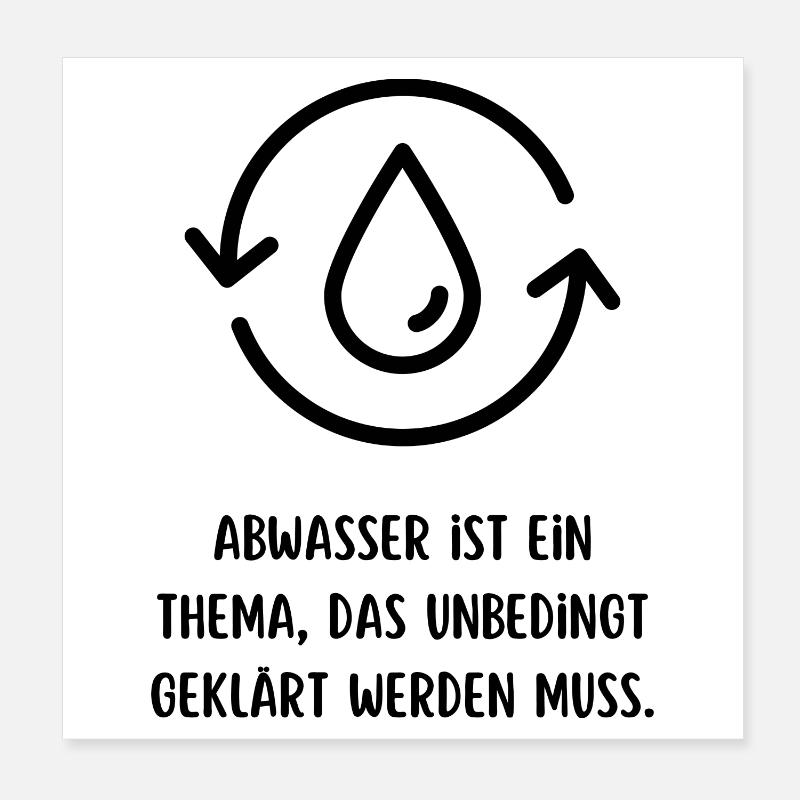 Geklärt Poster 20x20 cm