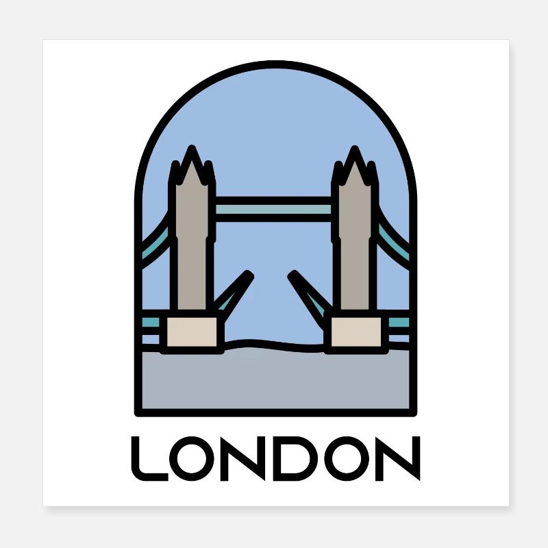 Londres Poster 20 x 20 cm