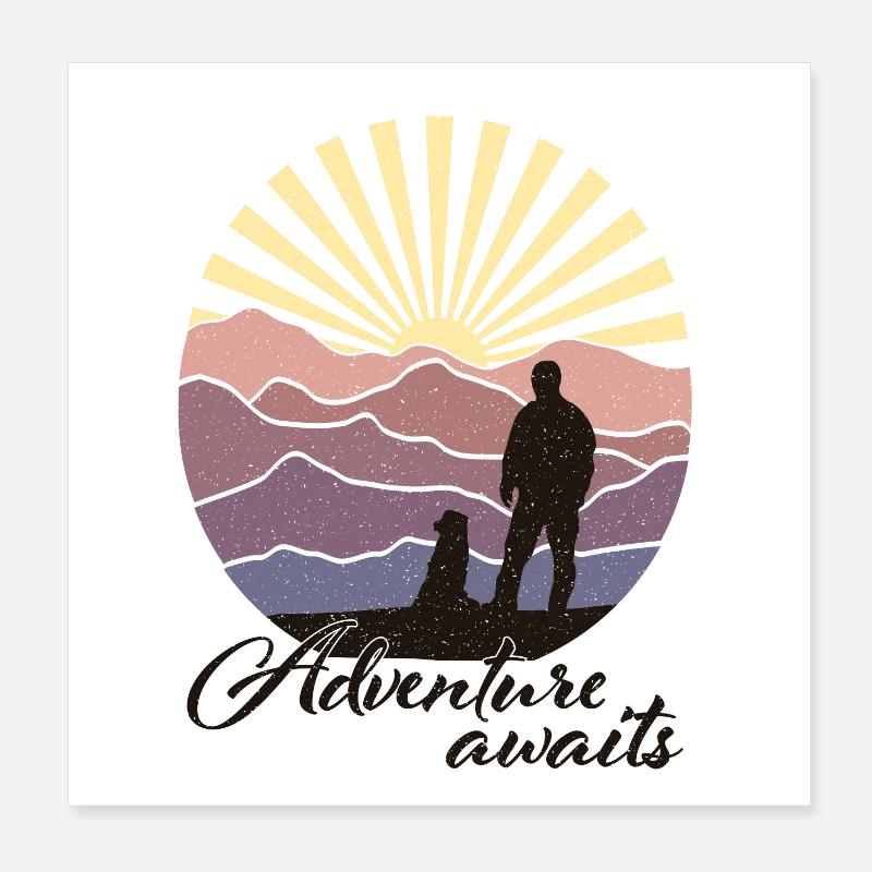 L’aventure vous attend Poster 20 x 20 cm