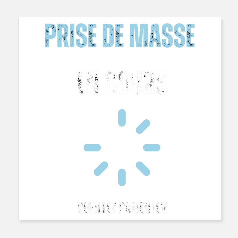Prise de masse en cours Poster 20 x 20 cm