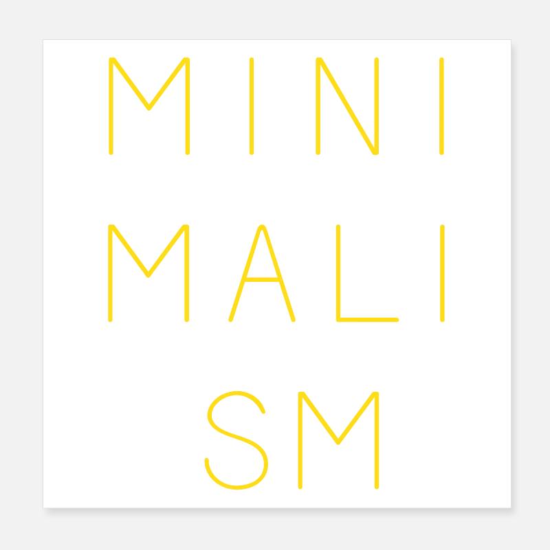 Minimalismus Poster 20x20 cm