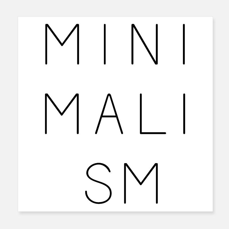 Minimalisme Poster 20 x 20 cm