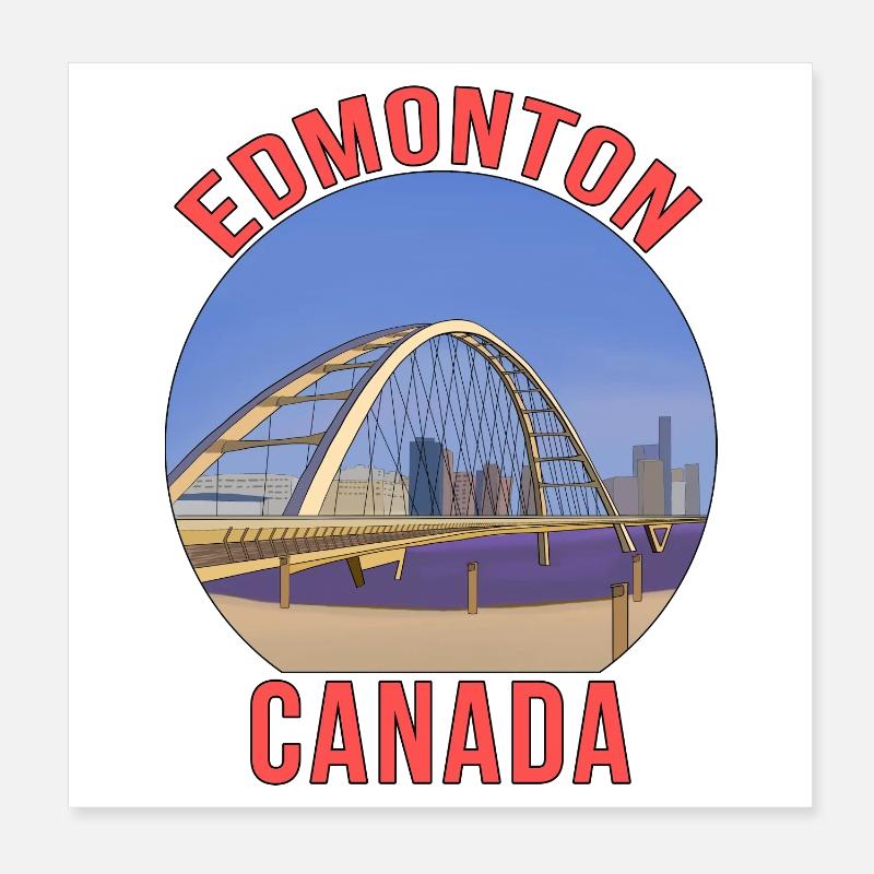 Edmonton, Canada Poster 20 x 20 cm