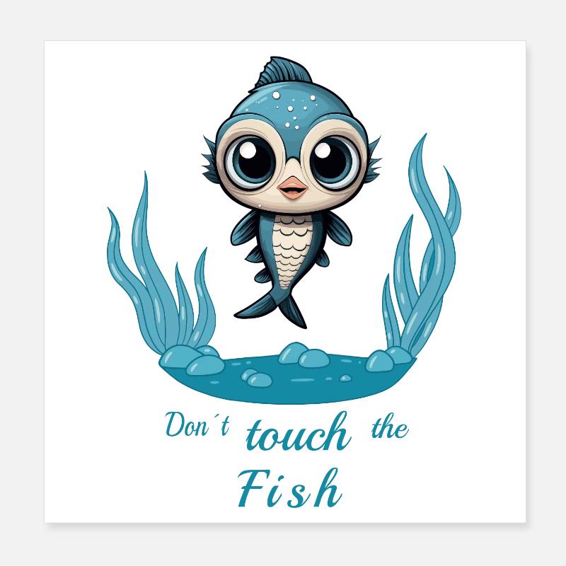 Poisson sucré Poster 20 x 20 cm