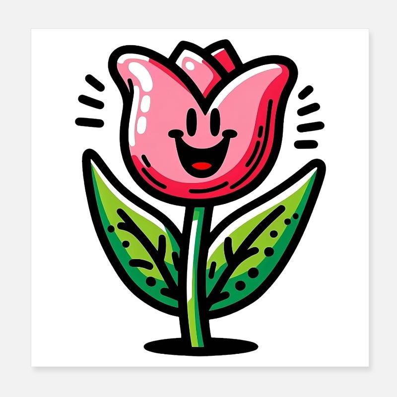 Tulipe Poster 20 x 20 cm