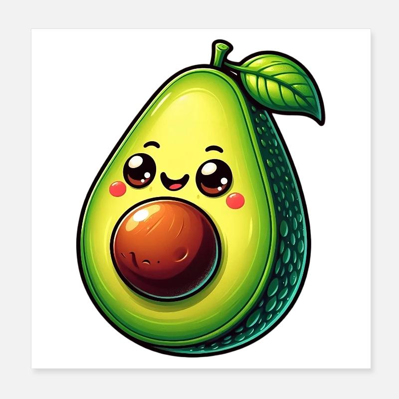 Avocat Poster 20 x 20 cm