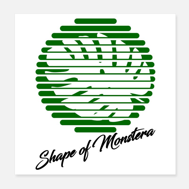 Monstera Poster 20 x 20 cm