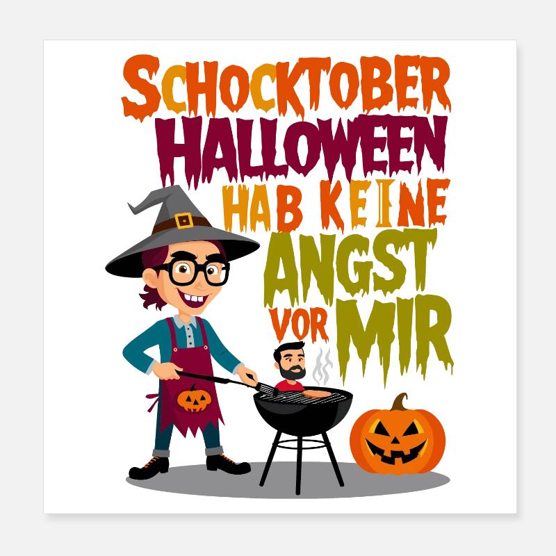 Choc Halloween Poster 20 x 20 cm