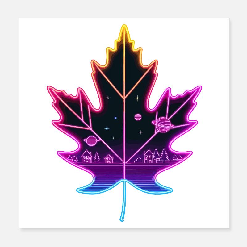 Maple leaf Poster 8" x 8" (20x20 cm)