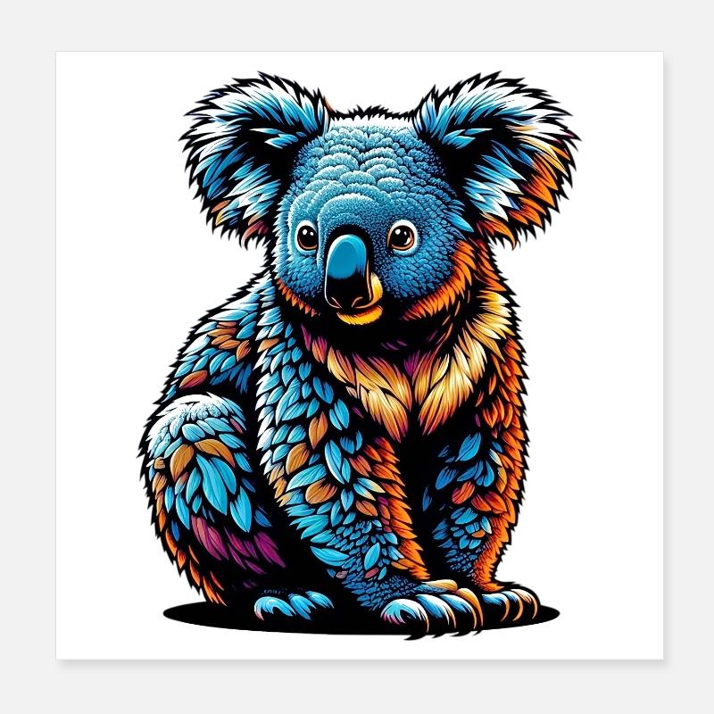 Koala Poster 20 x 20 cm