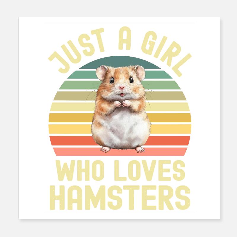 Hamster Poster 20 x 20 cm