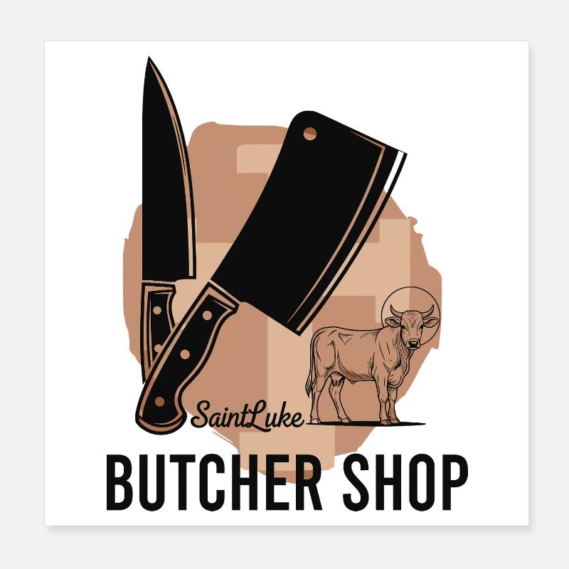 Boucherie Poster 20 x 20 cm