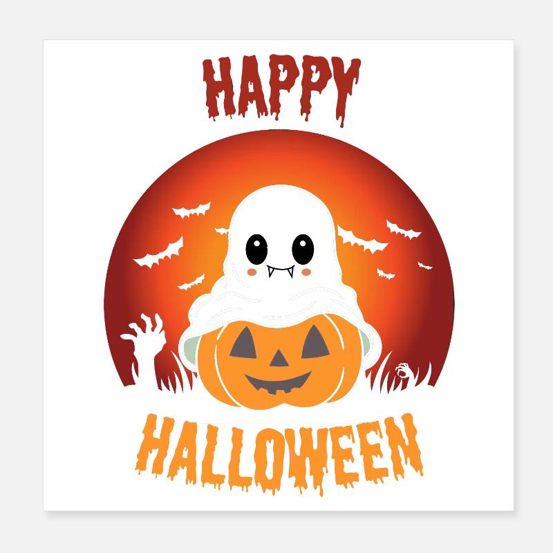 Halloween Sprite Poster 8" x 8" (20x20 cm)