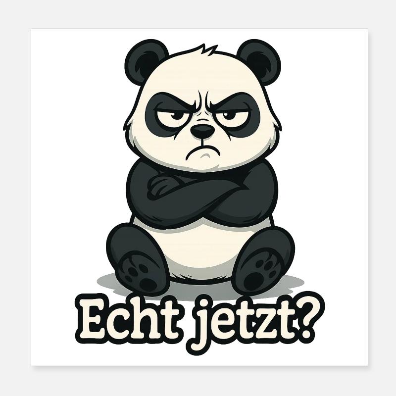 Panda Vraiment ? Poster 20 x 20 cm