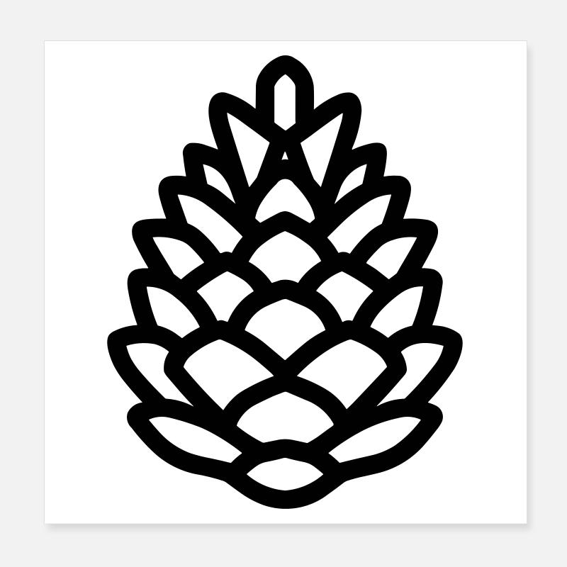 Pomme de Pin Poster 20 x 20 cm