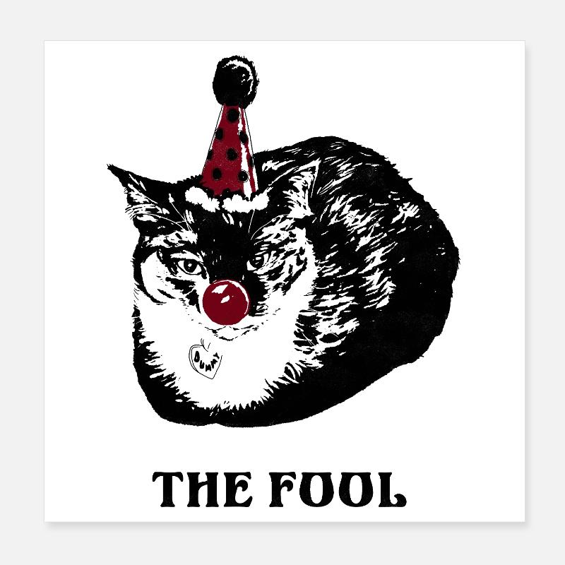 LE FOU Poster 20 x 20 cm