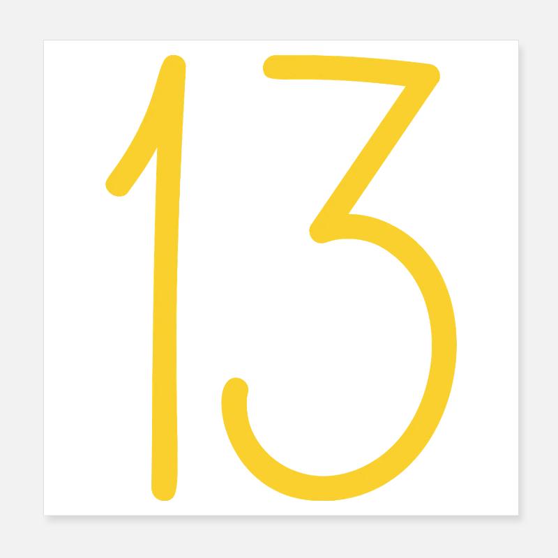 13 Poster 20x20 cm