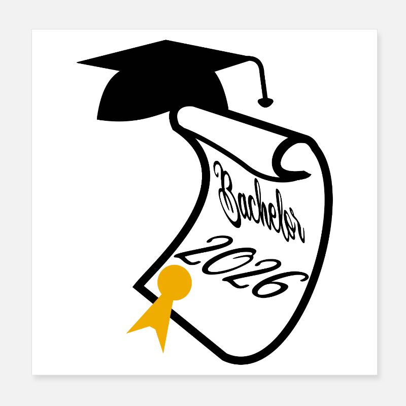 Baccalauréat 2026 Poster 20 x 20 cm