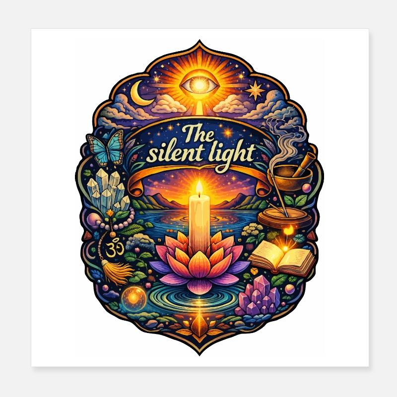 The silent light Poster 8" x 8" (20x20 cm)