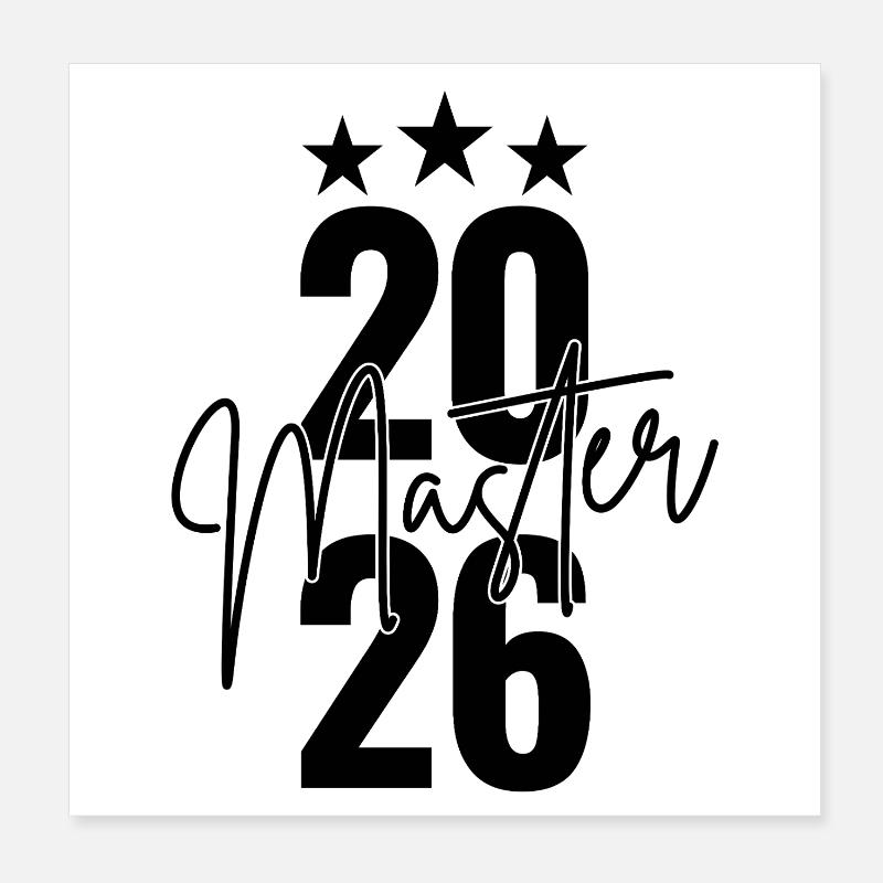 Master 2026 Poster 20x20 cm