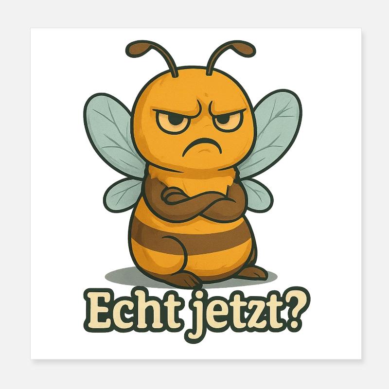 Bee Really now Poster 8" x 8" (20x20 cm)