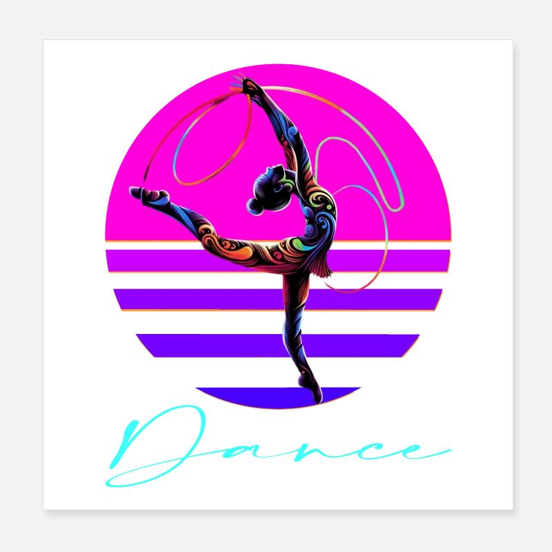 Danser Poster 20 x 20 cm