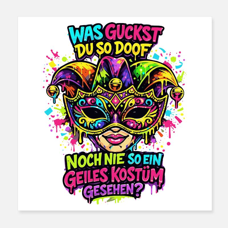 Carnival Replacement Costume Partner Funny Poster 8" x 8" (20x20 cm)