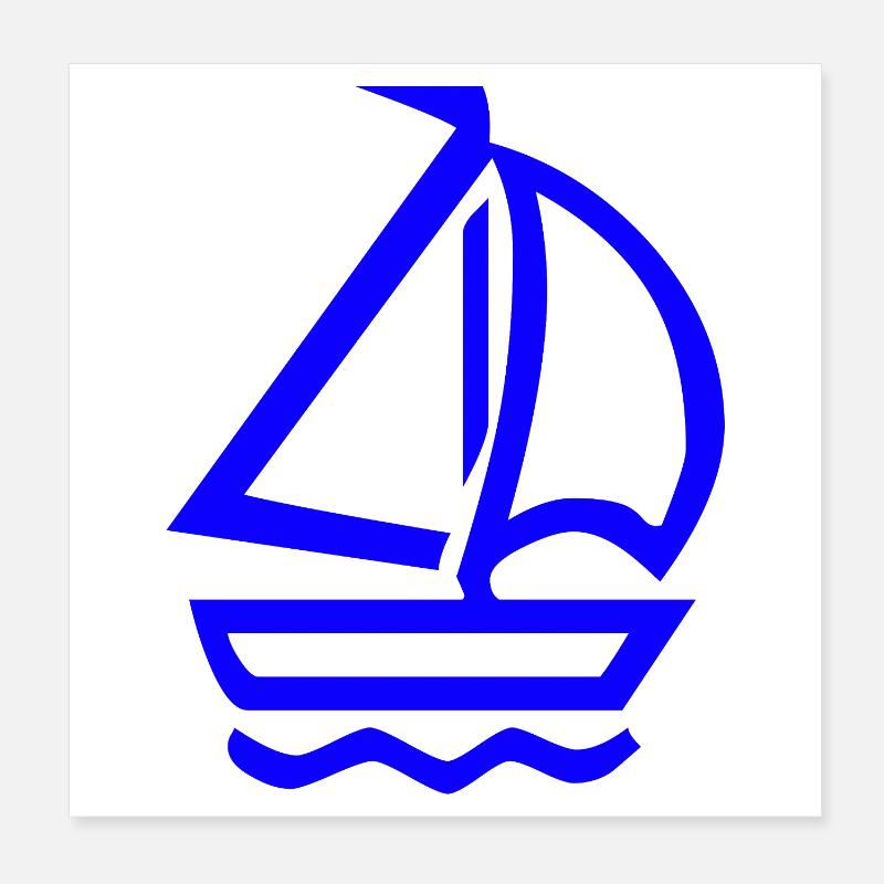 Sail Poster 8" x 8" (20x20 cm)
