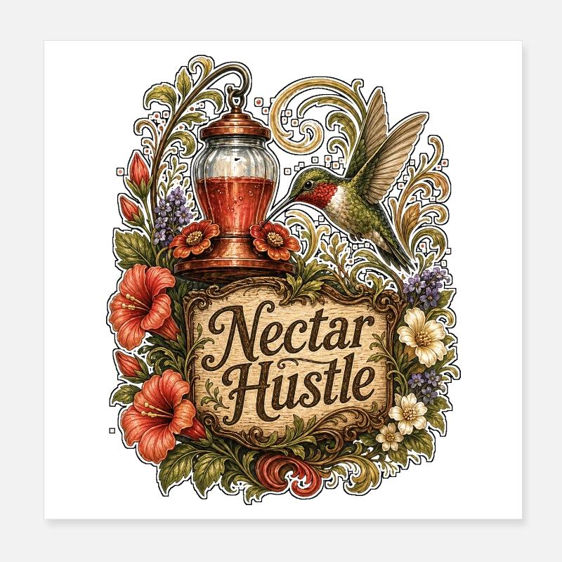 Nectar Hustle Poster 20 x 20 cm